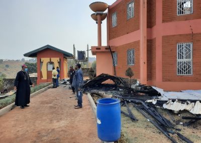 PHOTOS DE L’INCENDIE SURVENU AU CIPCRE LE DIMANCHE 07 MARS 2021