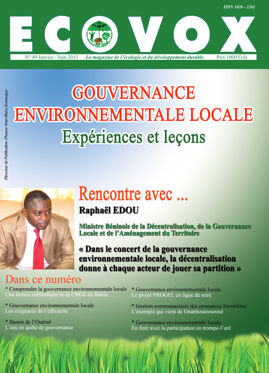 Gouvernance environnementale locale : experiences et lecons n49